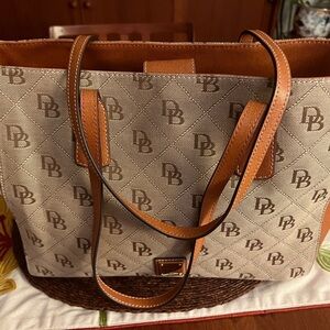 Dooney & Bourke Signature Jacquard Ashton Tote/Shoulder Bag - New
